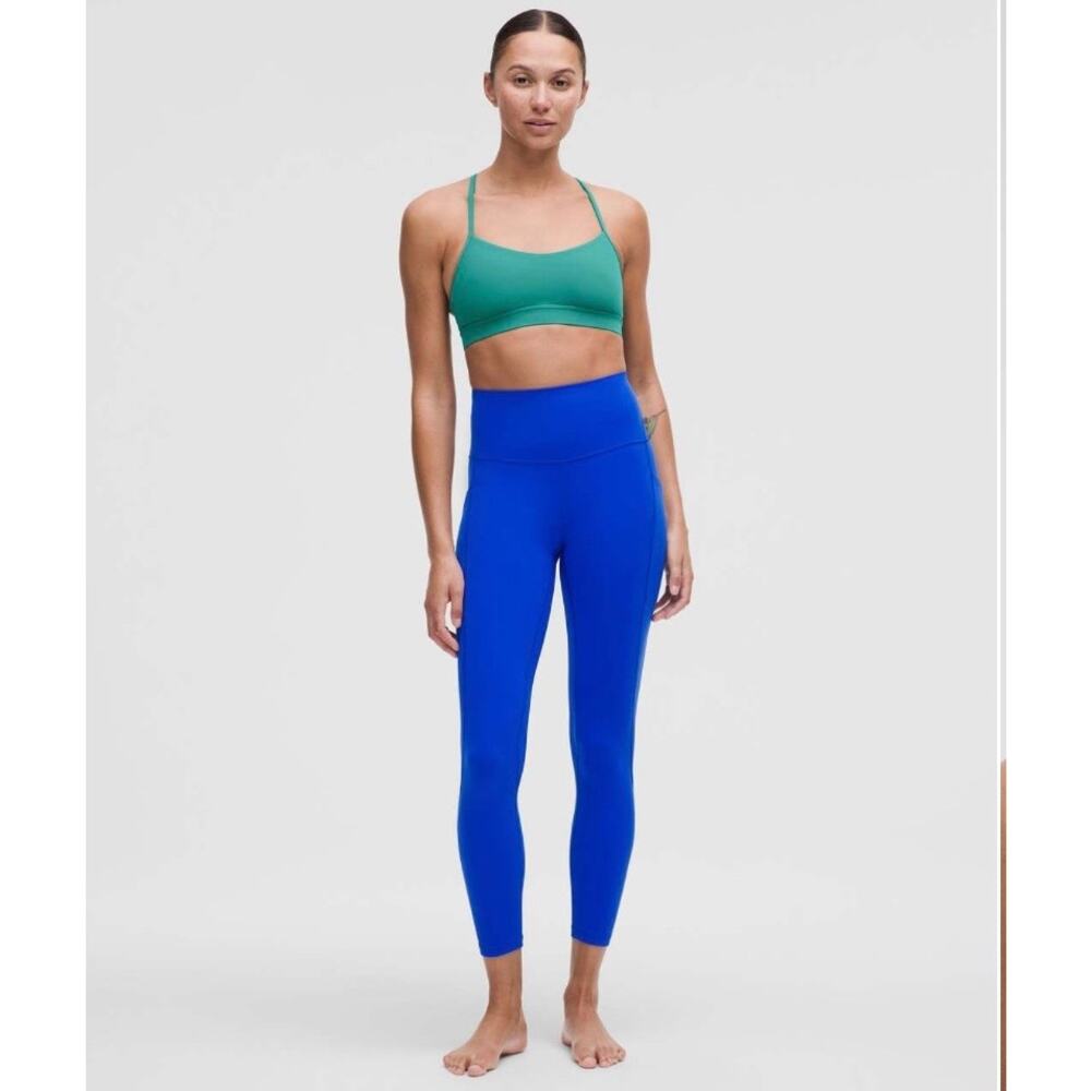 Lululemon Flow Y Bra Nulu Light Support A - C Cups Teal Lagoon W2DH5S 2